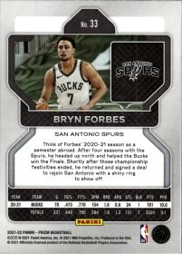 Bryn Forbes - Panini Prizm Base Set 2021-22, Nr. 33