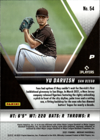 Yu Darvish - Panini Mosaic Base Set 2021, Nr. 54