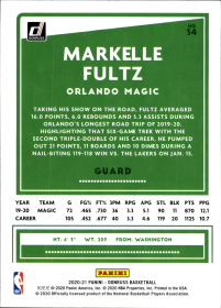 Markelle Fultz - Panini Donruss Base Set 2020-21, Nr. 34