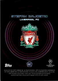Stefan Bajcetic - Topps UEFA Club Competitions Showcase 2023-24