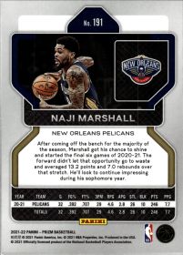 Naji Marshall - Panini Prizm Base Set 2021-22, Nr. 191