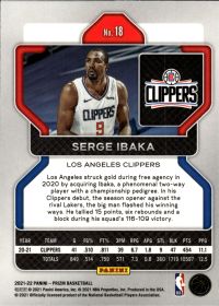 Serge Ibaka - Panini Prizm Base Set 2021-22, Nr. 18