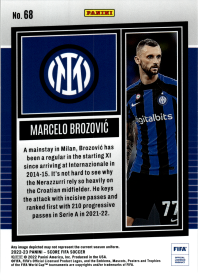 Marcelo Brozović - Panini Score FIFA Base Set 2022-23, Nr. 68