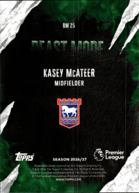Kasey McAteer - Topps Flagship Premier League Beast Mode 2026-27, Nr. BM 25 – Insert