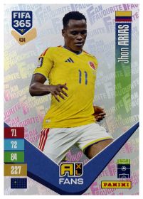 Jhon Arias - Panini Adrenalyn XL FIFA 365 Fan Favourites 2026-27, Nr. 434 – Insert