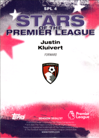 Justin Kluivert - Topps Flagship Premier League Stars of the Premier League 2026-27, Nr. SPL 4 – Insert