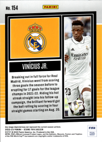 Vinícius Jr. - Panini Score FIFA Base Set 2022-23, Nr. 154