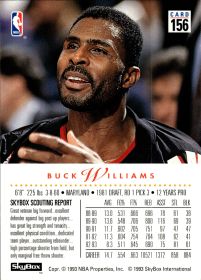 Buck Williams - SkyBox Base Set 1993-94, Nr. 156