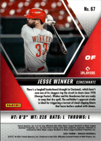Jesse Winker - Panini Mosaic Base Set 2021, Nr. 67