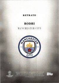 Rodri - Topps Simplicidad UEFA Club Competitions Retrato 2025-26