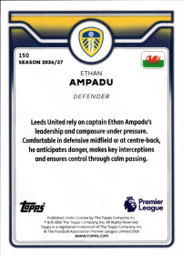 Ethan Ampadu - Topps Flagship Premier League Base Set 2026-27, Nr. 150