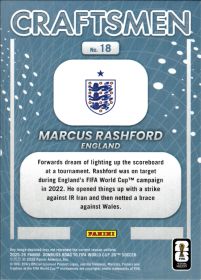 Marcus Rashford - Panini Donruss FIFA Road to World Cup Craftsmen 2025-26, Nr. 18 – Insert