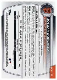 Josuar Gonzalez - Topps Bowman Chrome Prospects 2025, Nr. BCP-153 – Shimmer Refractor