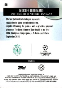 Morten Hjulmand - Topps Finest UEFA Club Competitions Base Set 2025-26, Nr. 126