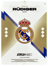Antonio Rüdiger - Topps Real Madrid Team Set First Team 2025-26, Nr. 6