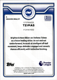 Stefanos Tzimas - Topps Flagship Premier League Future Stars 2026-27, Nr. 6