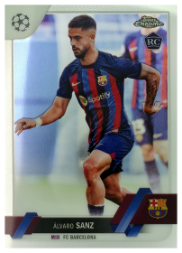 Álvaro Sanz - Topps Chrome UEFA Club Competitions Base Set 2022-23, Nr. 67 – Rookie Card