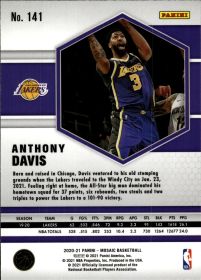 Anthony Davis - Panini Mosaic Base Set 2020-21, Nr. 141
