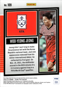 Woo-Yeong Jeong - Panini Score FIFA Base Set 2022-23, Nr. 109