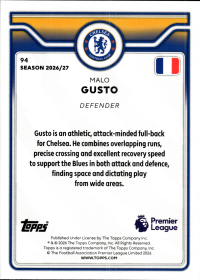 Malo Gusto - Topps Flagship Premier League Base Set 2026-27, Nr. 94