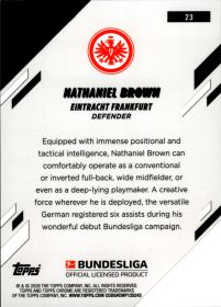 Nathaniel Brown - Topps Chrome Bundesliga Base Set 2025-26, Nr. 23