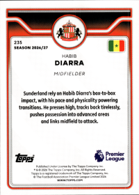 Habib Diarra - Topps Flagship Premier League Base Set 2026-27, Nr. 235