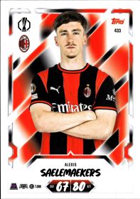 Alexis Saelemaekers - Topps Match Attax UEFA Club Competitions Base Set 2026-27, Nr. 433