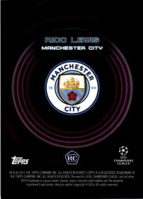 Rico Lewis - Topps UEFA Club Competitions Showcase 2023-24