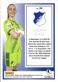 Laura Dick - Panini Frauen-Bundesliga TC Collection Base Set 2025-26, Nr. 39