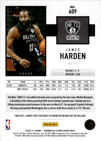 James Harden - Panini Chronicles Base Set 2020-21, Nr. 609
