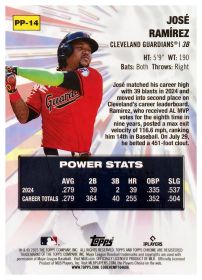 José Ramírez - Topps Chrome Power Players 2025, Nr. PP-14