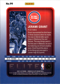 Jerami Grant - Panini Donruss Elite Base Set 2021-22, Nr. 99