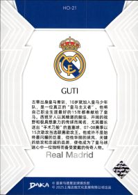 Guti - DAKA Real Madrid Set Holocene 2024-25, Nr. HO-21