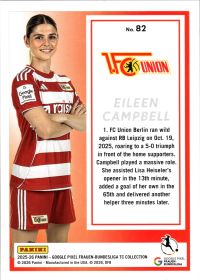 Eileen Campbell - Panini Frauen-Bundesliga TC Collection Base Set 2025-26, Nr. 82