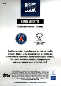 Romée Leuchter - Topps Chrome UEFA Women's Champions League Inside Look 2025-26, Nr. IL-15 – Insert
