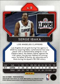 Serge Ibaka - Panini Prizm Base Set 2021-22, Nr. 18