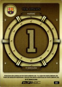 Marc-André ter Stegen - Topps FC Barcelona Team Set Gold Vault 2024-25, Nr. GV-1 – Insert