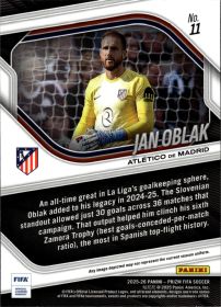 Jan Oblak - Panini Prizm FIFA Base Set 2025-26, Nr. 11