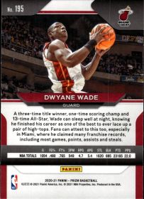 Dwyane Wade - Panini Prizm Base Set 2020-21, Nr. 195
