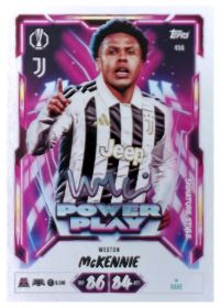 Weston McKennie - Topps Match Attax UEFA Club Competitions Power Play Signature Style 2026-27, Nr. 456
