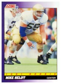Mike Heldt - Score Base Set 1991, Nr. 610 – Rookie Card