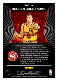 Bogdan Bogdanovic - Panini Illusions Base Set 2021-22, Nr. 54