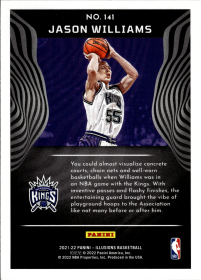 Jason Williams - Panini Illusions Base Set 2021-22, Nr. 141