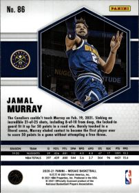 Jamal Murray - Panini Mosaic Base Set 2020-21, Nr. 86