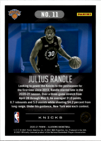 Julius Randle - Panini Illusions Base Set 2020-21, Nr. 11