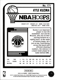 Kyle Kuzma - Panini Hoops Base Set 2023-24, Nr. 171