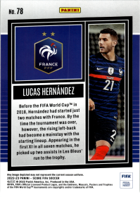 Lucas Hernández - Panini Score FIFA Base Set 2022-23, Nr. 78