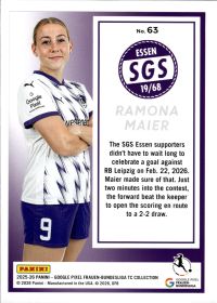 Ramona Maier - Panini Frauen-Bundesliga TC Collection Base Set 2025-26, Nr. 63
