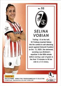 Selina Vobian - Panini Frauen-Bundesliga TC Collection Base Set 2025-26, Nr. 32