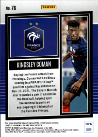 Kingsley Coman - Panini Score FIFA Base Set 2022-23, Nr. 76